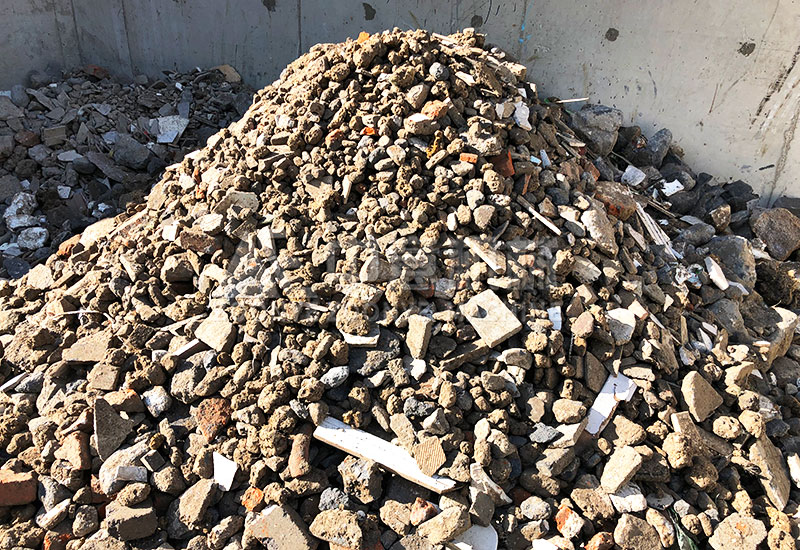 分選出的再生骨料 分選出的再生骨料